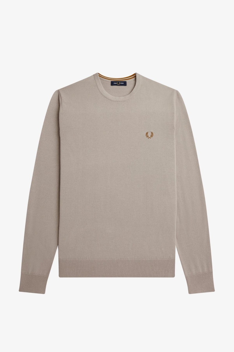 Fred Perry Classic Crew Neck Jumper Strikkevarer Herre Mørke | NOJZR56132