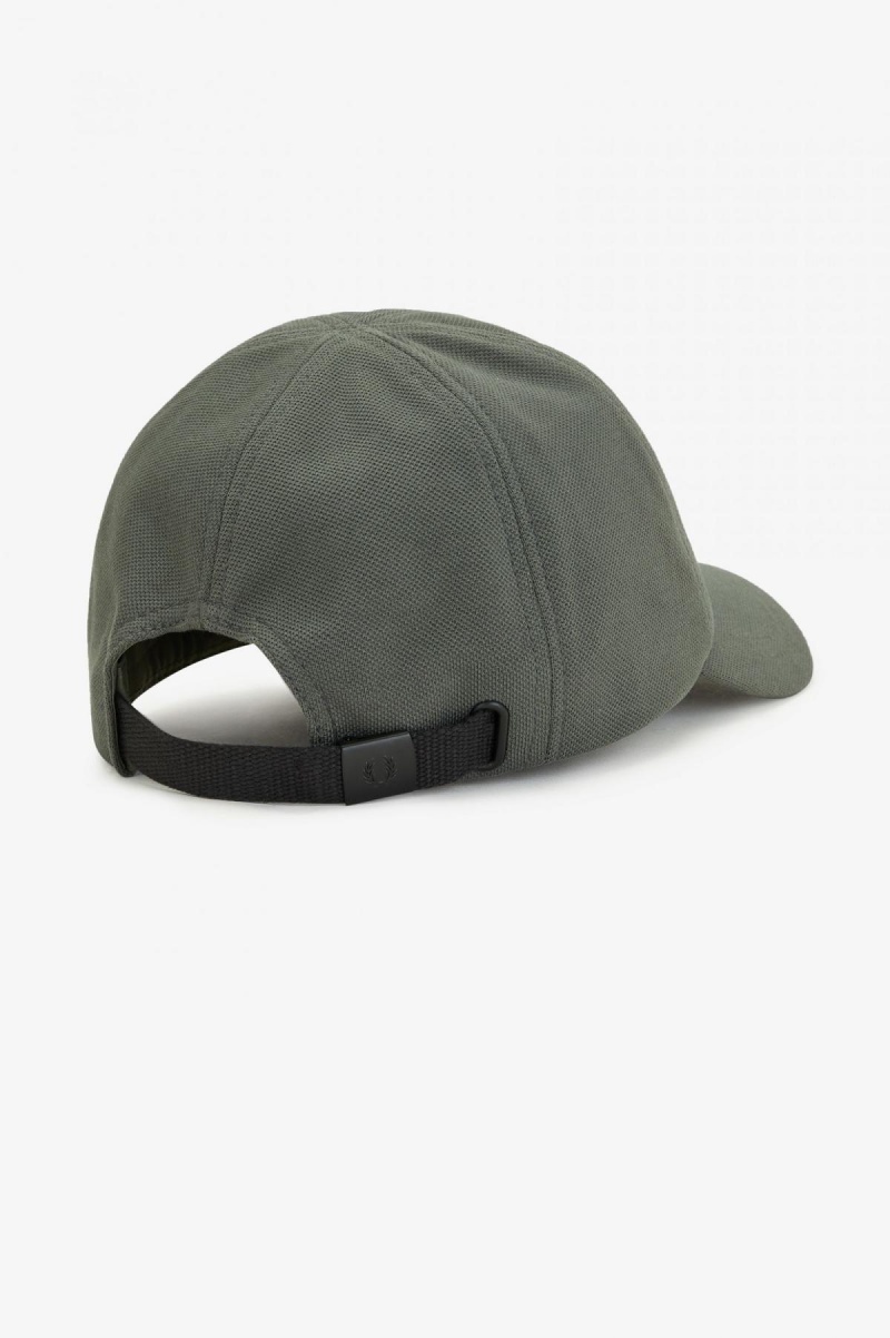 Fred Perry Classic Piqué Cap Accessories Grønn Svarte | ANODF67723