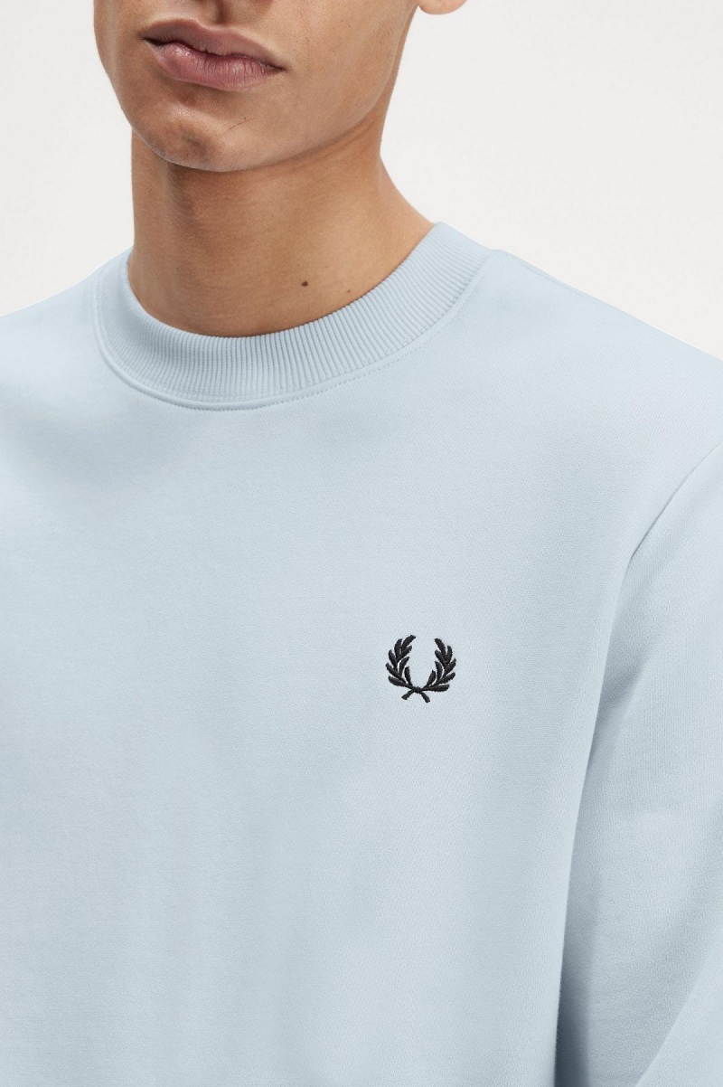 Fred Perry Crew Neck Gensere Herre Lyse | NOJKU72316