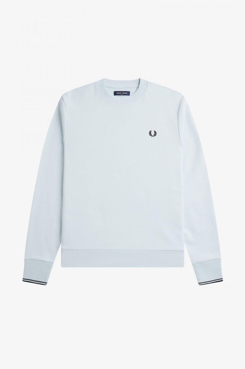 Fred Perry Crew Neck Gensere Herre Lyse | NOJKU72316