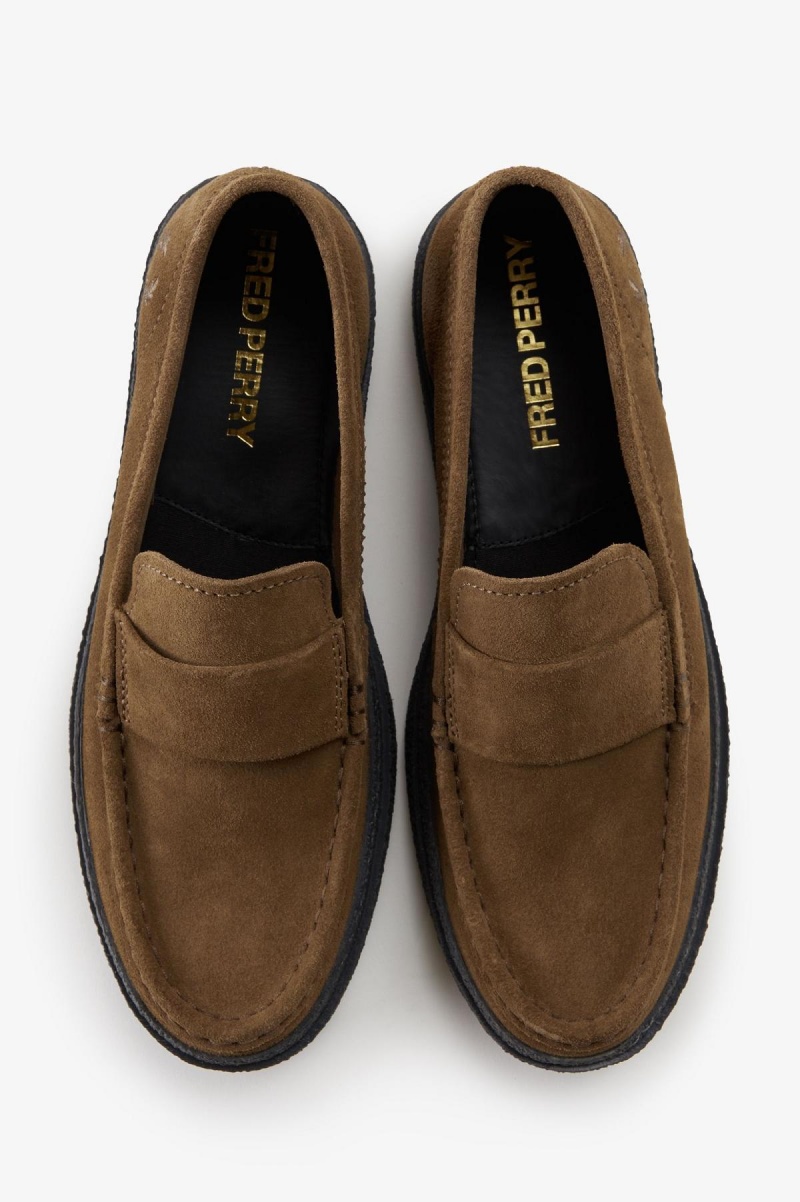 Fred Perry Dawson Loafer Sko Herre Shaded Stone | NOXMI12524