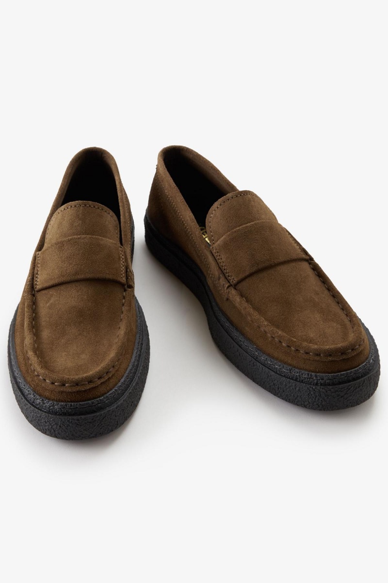 Fred Perry Dawson Loafer Sko Herre Shaded Stone | NOXMI12524