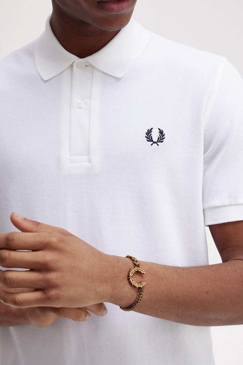 Fred Perry Double Chain Laurel Wreath Bracelet Smykker Accessories Gull | XNOGW92854