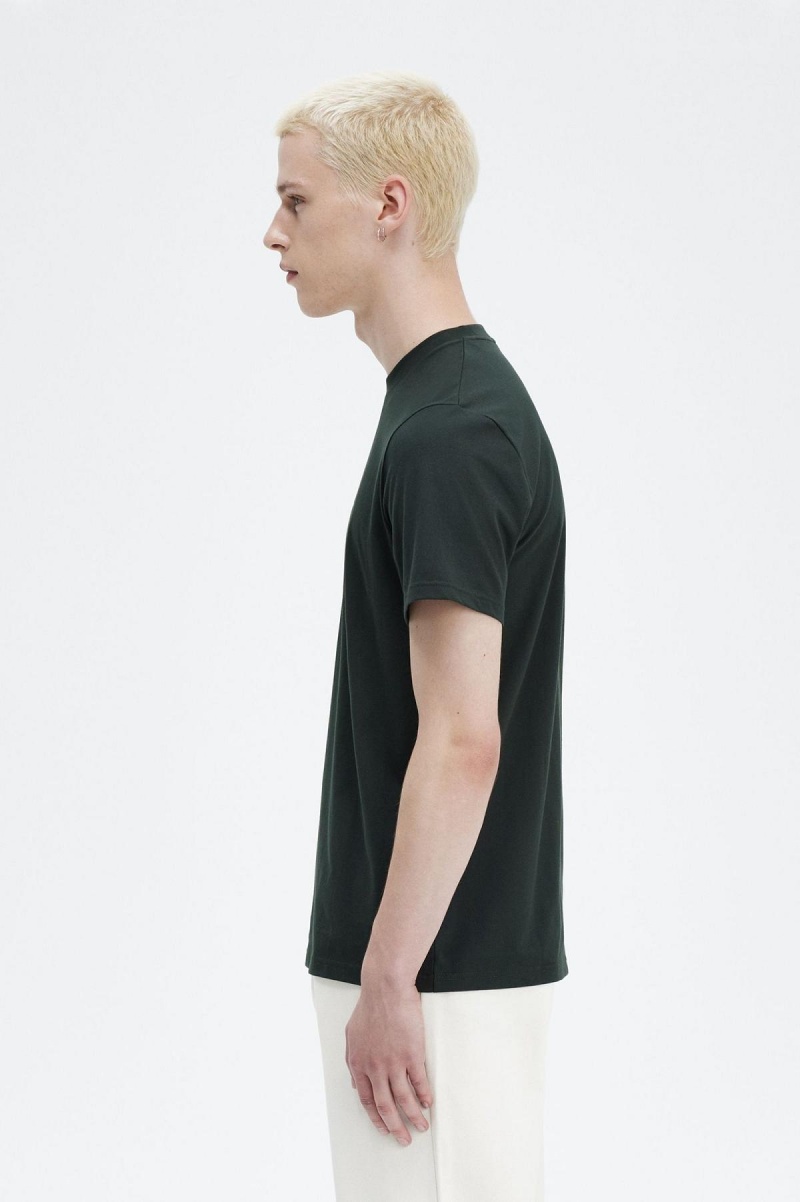 Fred Perry Embroidered T-skjorte Herre Grønn | NONZX35536