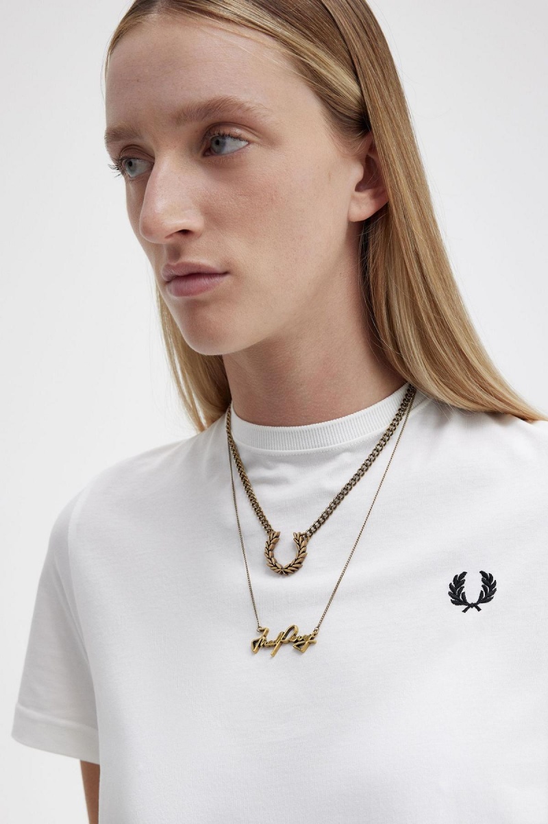 Fred Perry Fred Perry Necklace Smykker Accessories Gull | YNOVQ73685