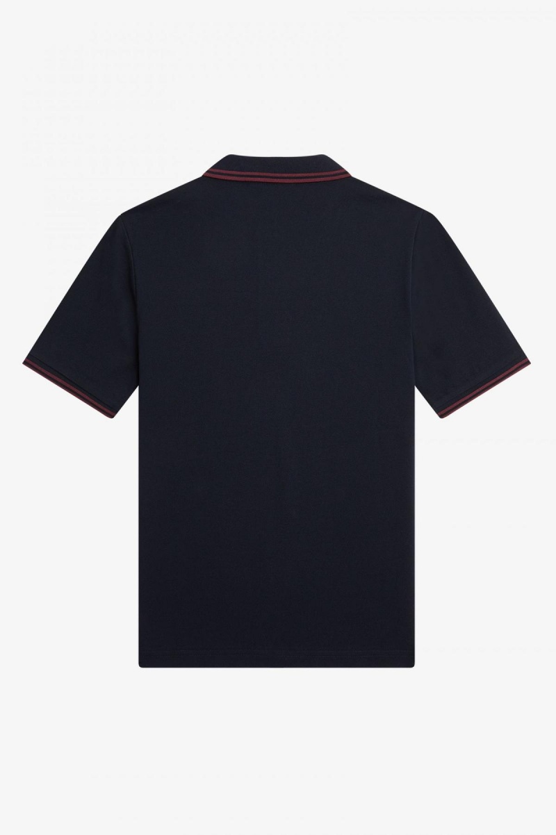 Fred Perry G3600 Fred Perry Shirt Dame Marineblå | FNOUI47645