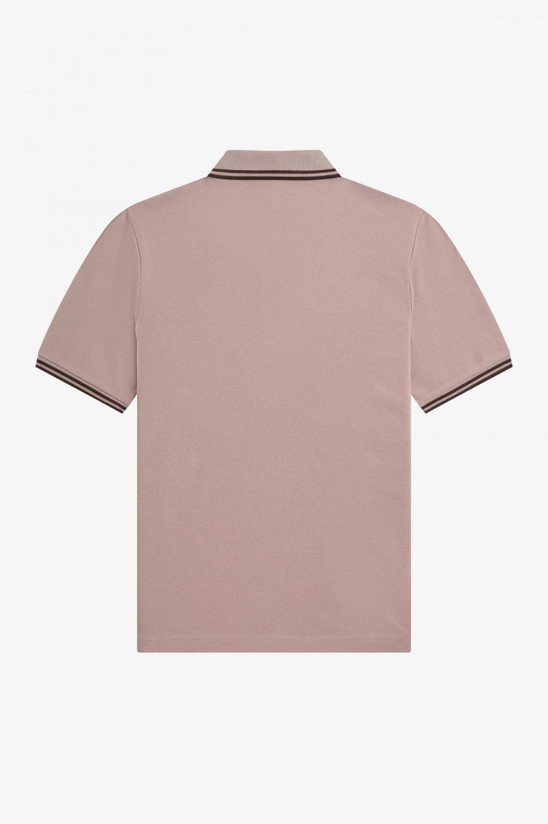 Fred Perry G3600 Fred Perry Shirt Dame Mørke Rosa | YNOVQ30094