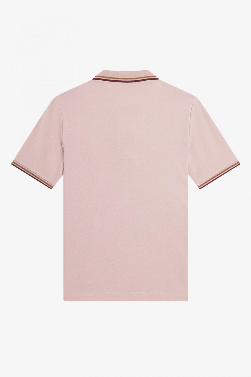 Fred Perry G3600 Fred Perry Shirt Dame Rosa Rosa | QNOWA11837