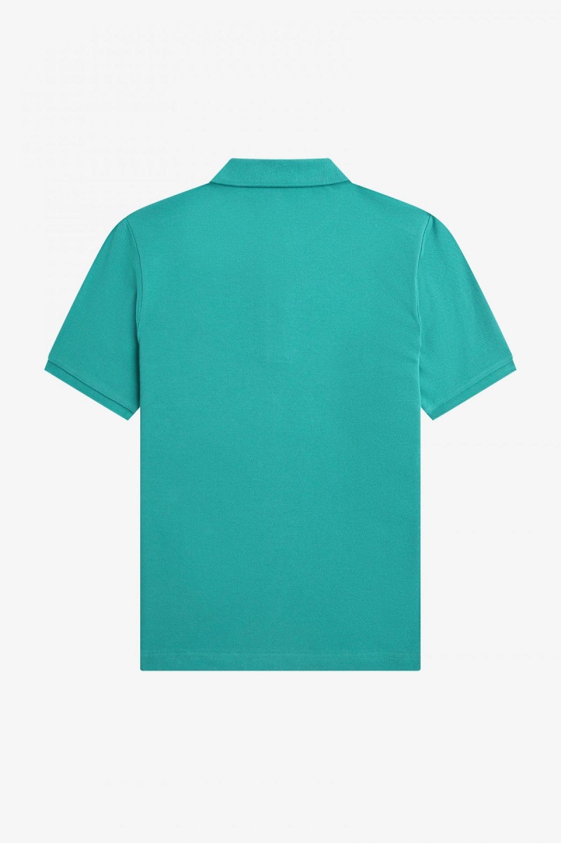 Fred Perry G6000 Fred Perry Shirt Dame Dyp Mint Svarte | UNOTG50074