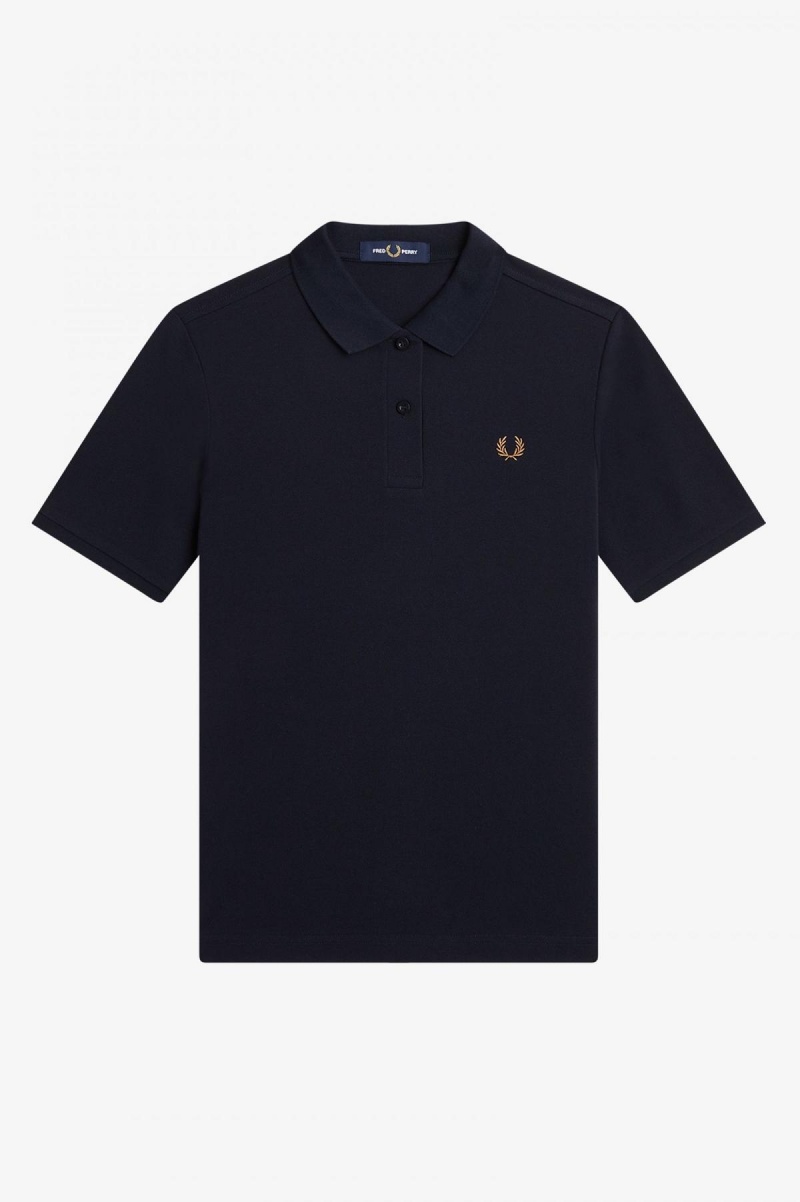 Fred Perry G6000 Fred Perry Shirt Dame Marineblå | UNOND77160