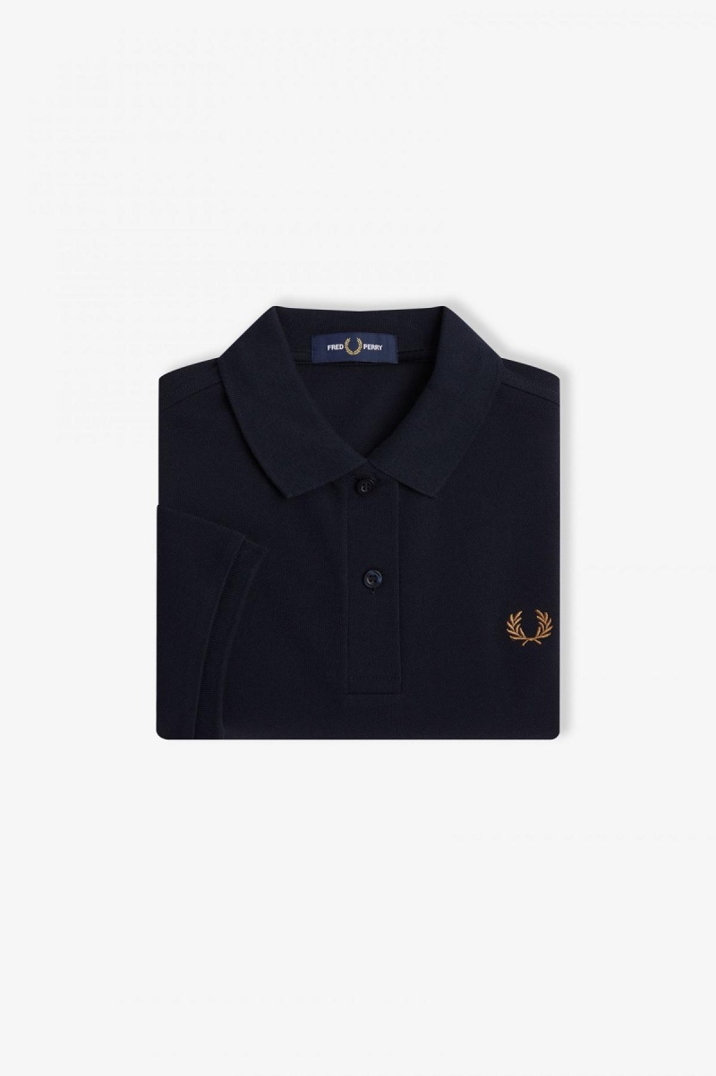 Fred Perry G6000 Fred Perry Shirt Dame Marineblå | UNOND77160