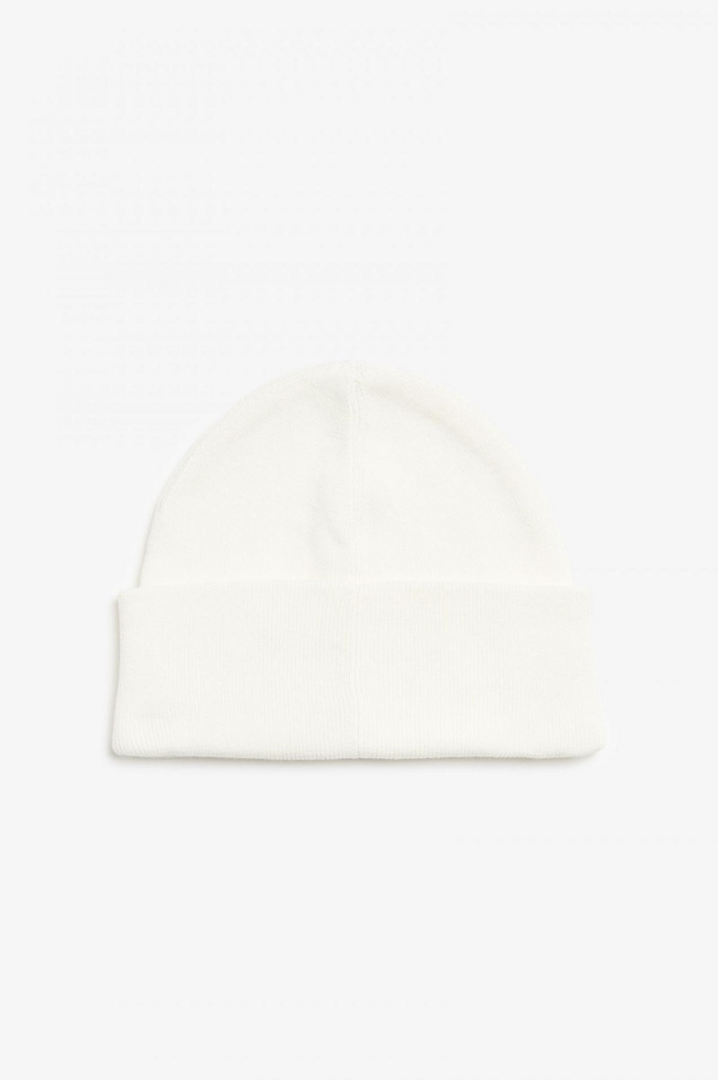 Fred Perry Grafiske Beanie Accessories Hvite | NOQAV85044