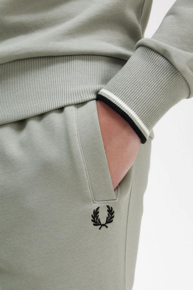 Fred Perry Half Zip Gensere Herre Limestone | NOZPD16175