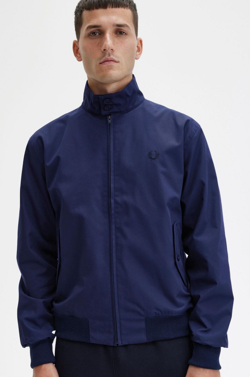 Fred Perry Harrington Frakker Herre Marineblå | ENOHC92440