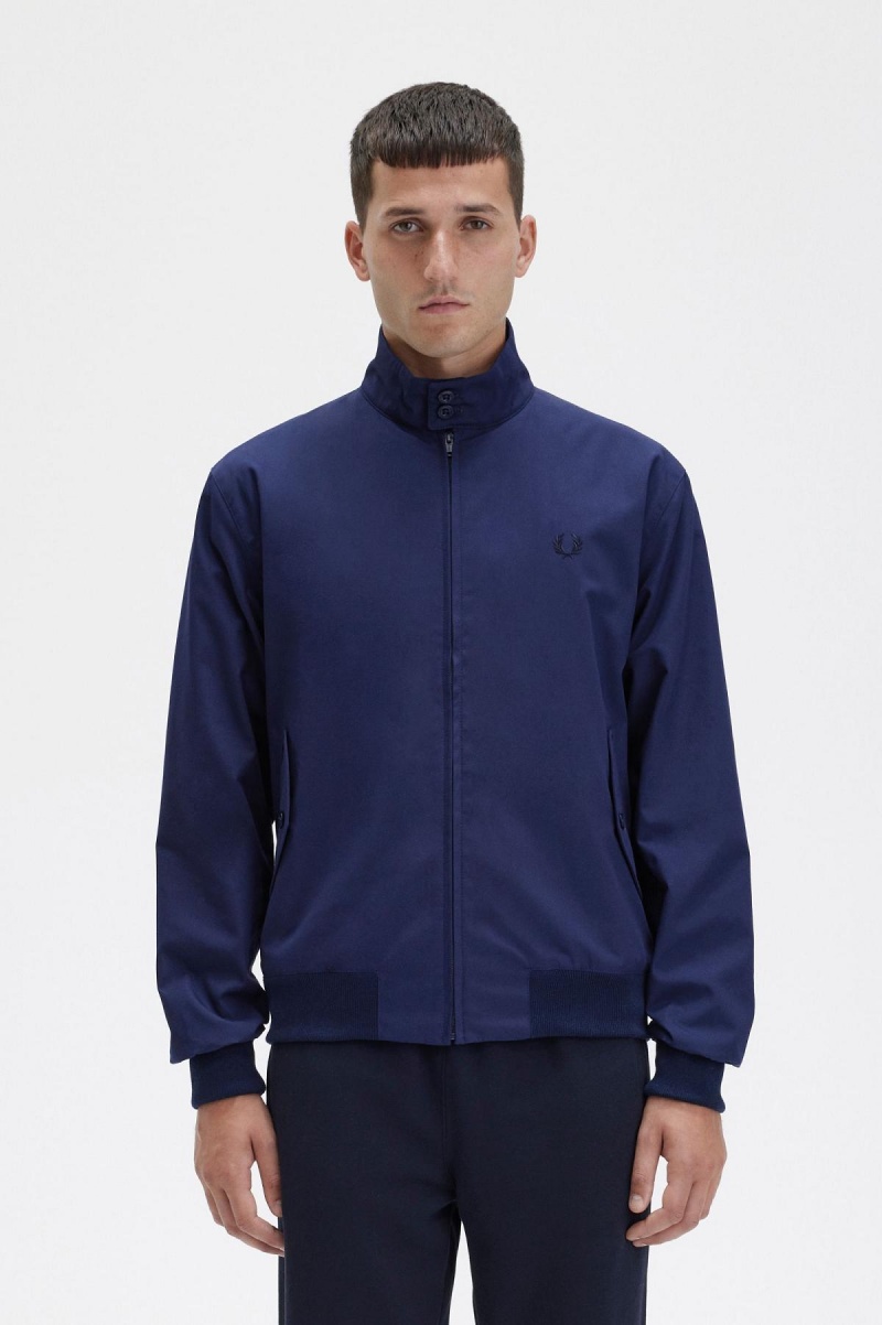 Fred Perry Harrington Frakker Herre Marineblå | ENOHC92440