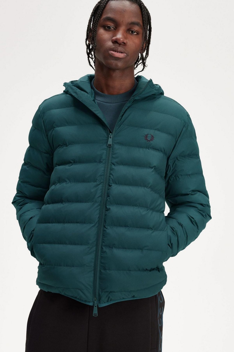 Fred Perry Hette Insulated Frakker Herre Blå | NOJZR76496