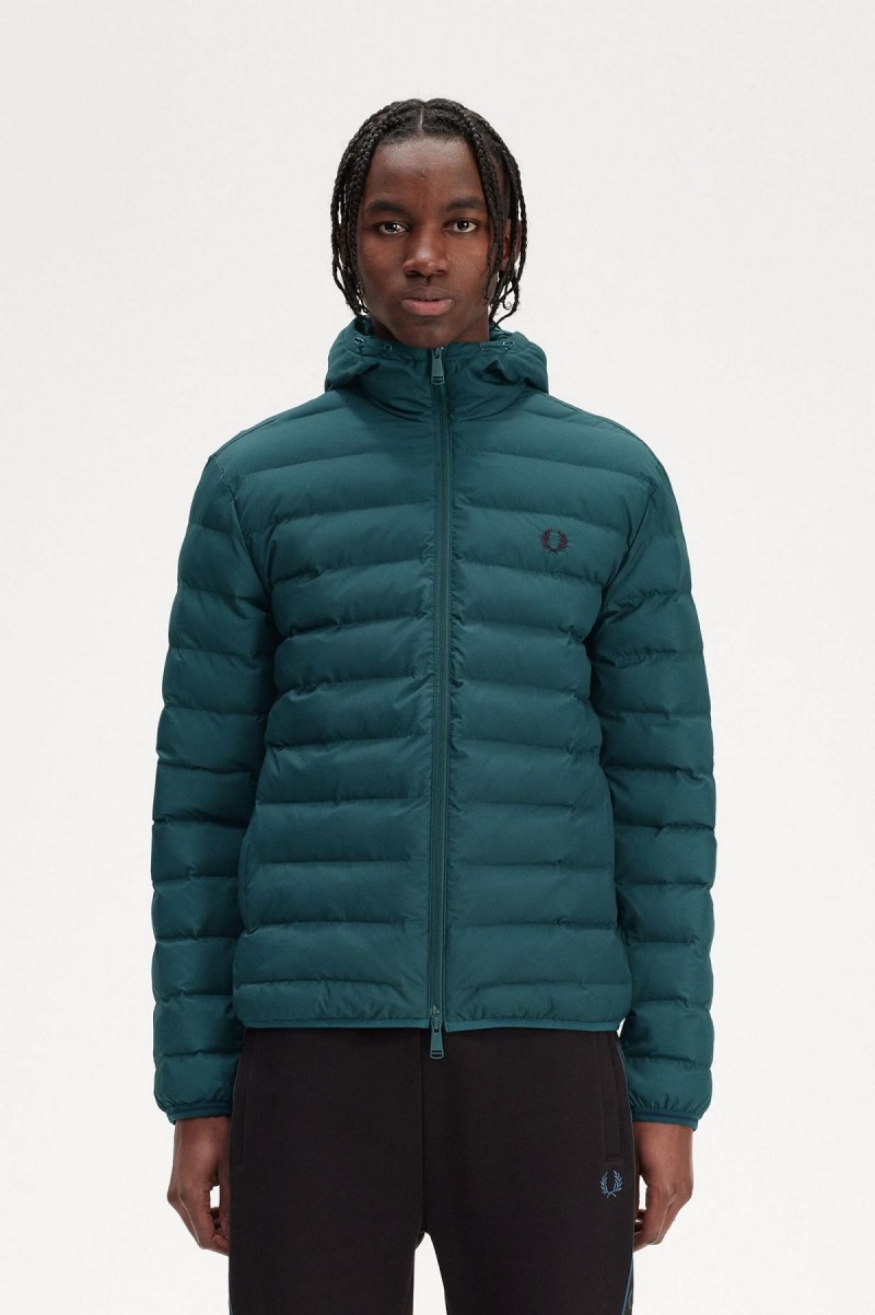 Fred Perry Hette Insulated Frakker Herre Blå | NOJZR76496