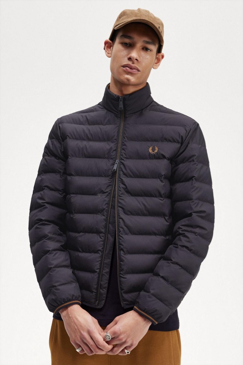 Fred Perry Insulated Frakker Herre Marineblå | PNOQX91226