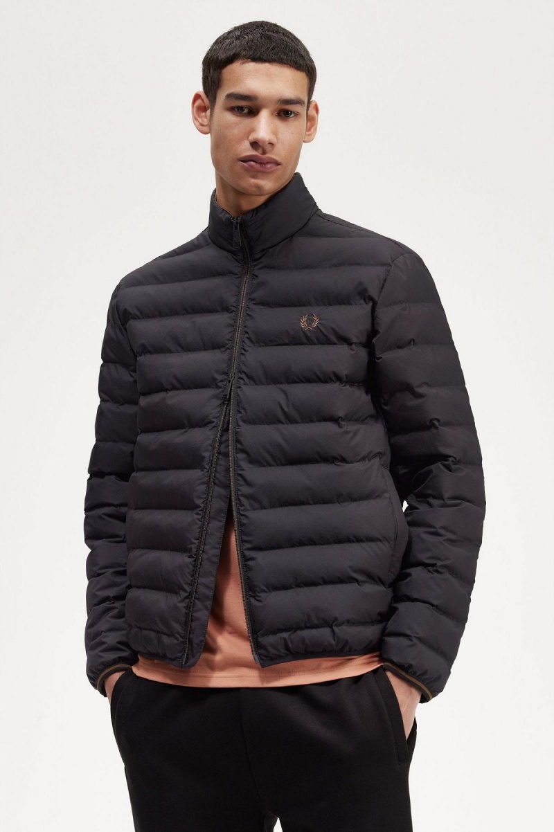 Fred Perry Insulated Frakker Herre Svarte | UNOTG92084