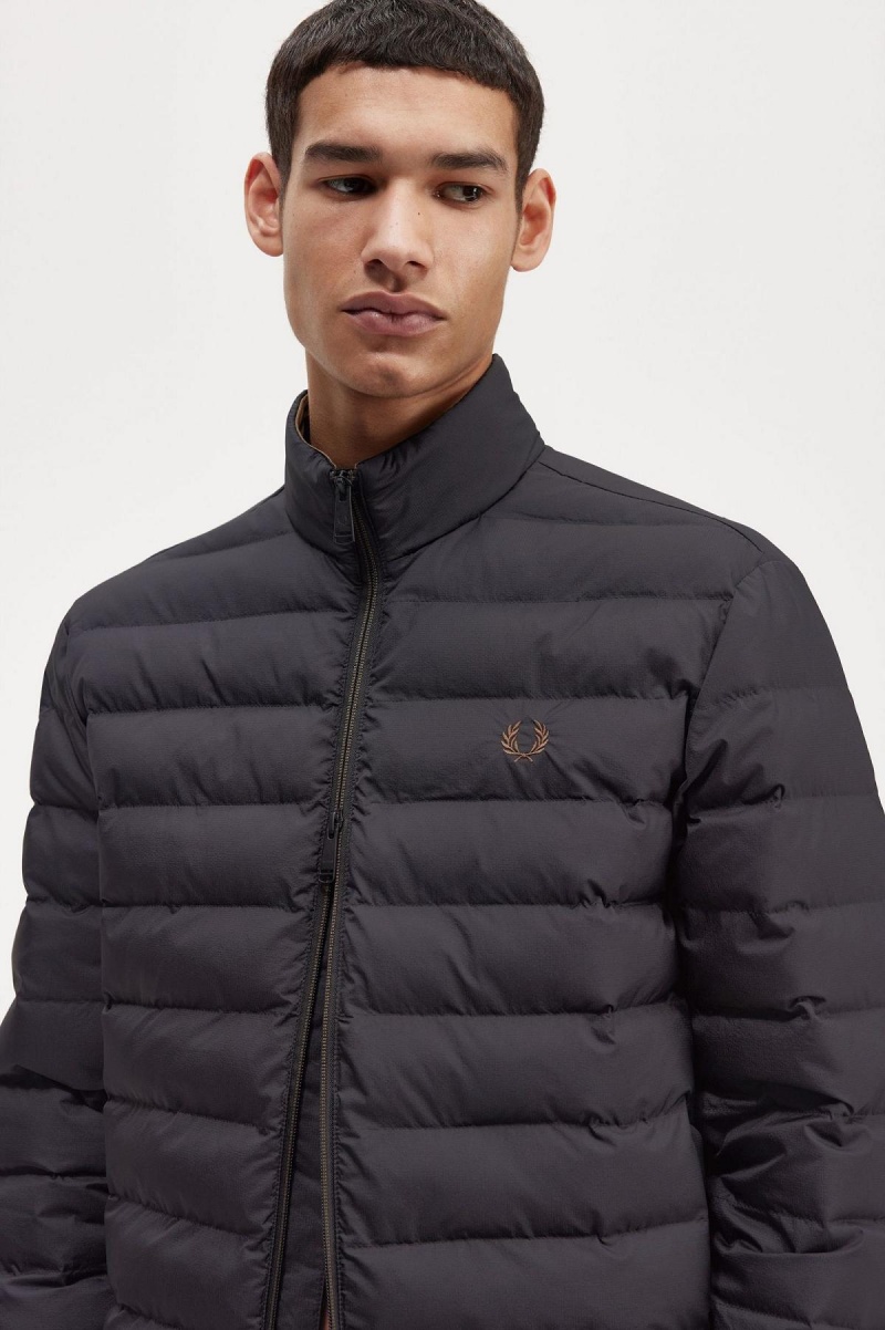 Fred Perry Insulated Frakker Herre Svarte | UNOTG92084