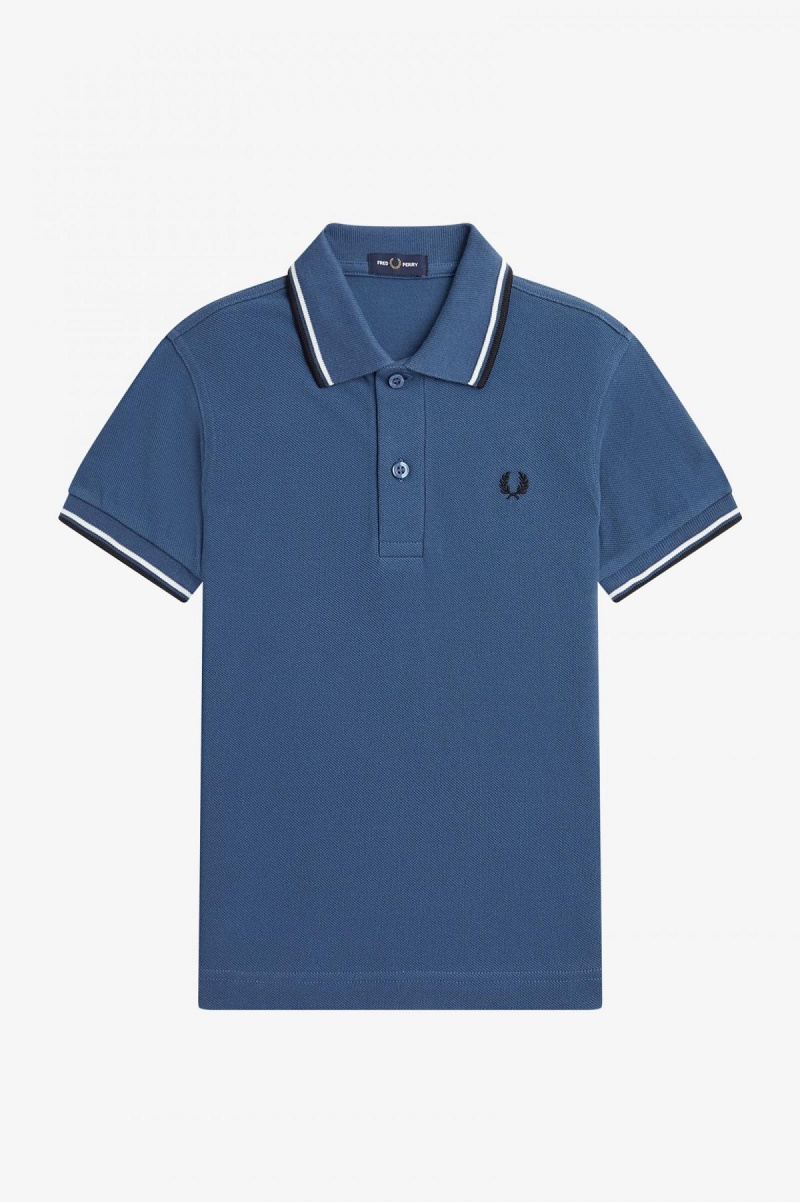 Fred Perry Kids Twin Tipped Barn Accessories Blå Hvite Svarte | ANODF18042