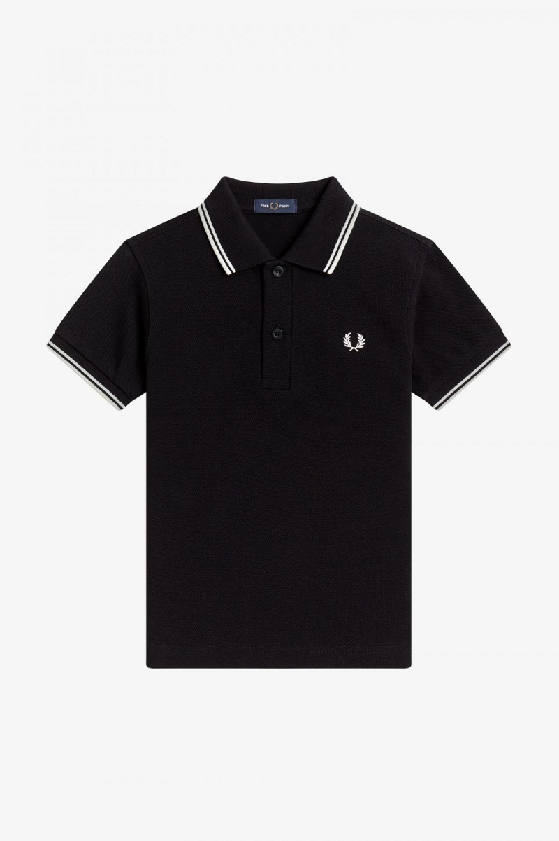 Fred Perry Kids Twin Tipped Barn Accessories Svarte Hvite Hvite | ANOWC97090