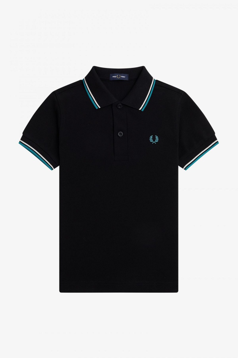 Fred Perry Kids Twin Tipped Barn Accessories Svarte Dyp Mint | PNOQX75463