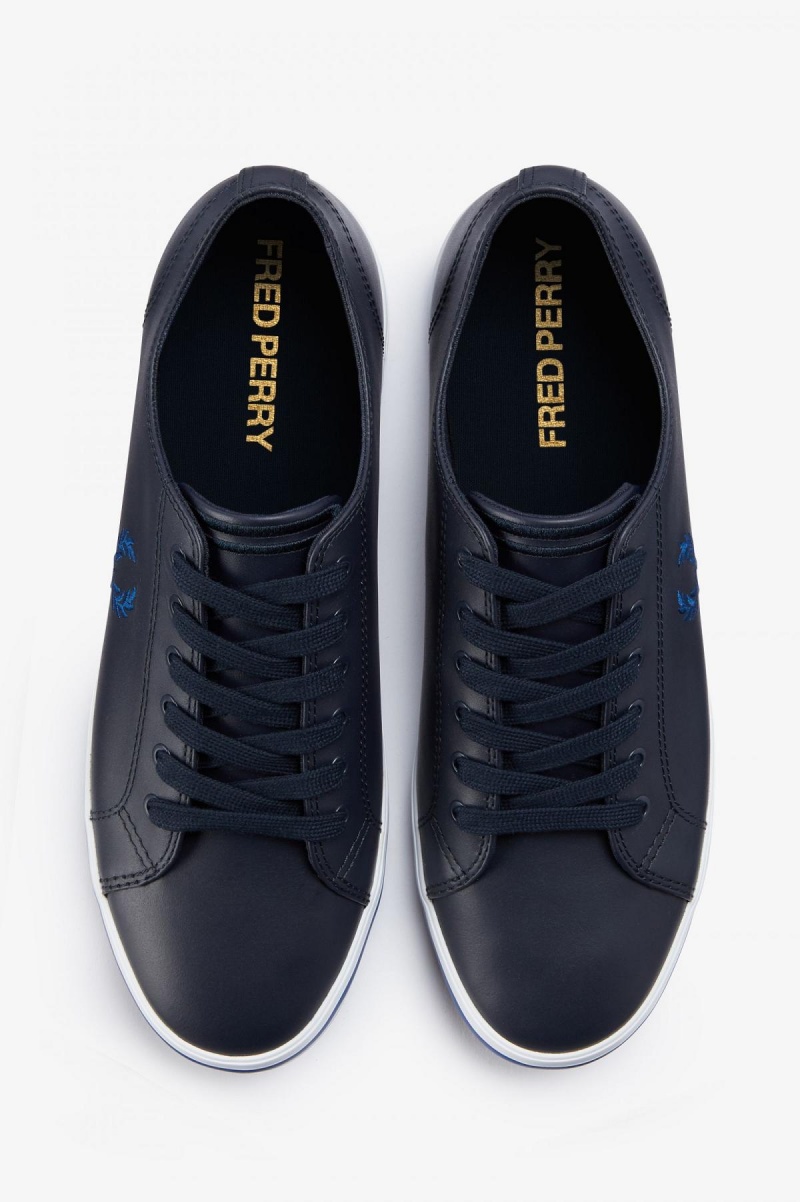 Fred Perry Kingston Sko Herre Marineblå | NONEJ98735