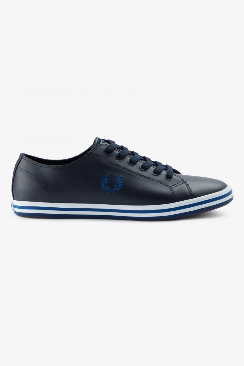 Fred Perry Kingston Sko Herre Marineblå | NONEJ98735