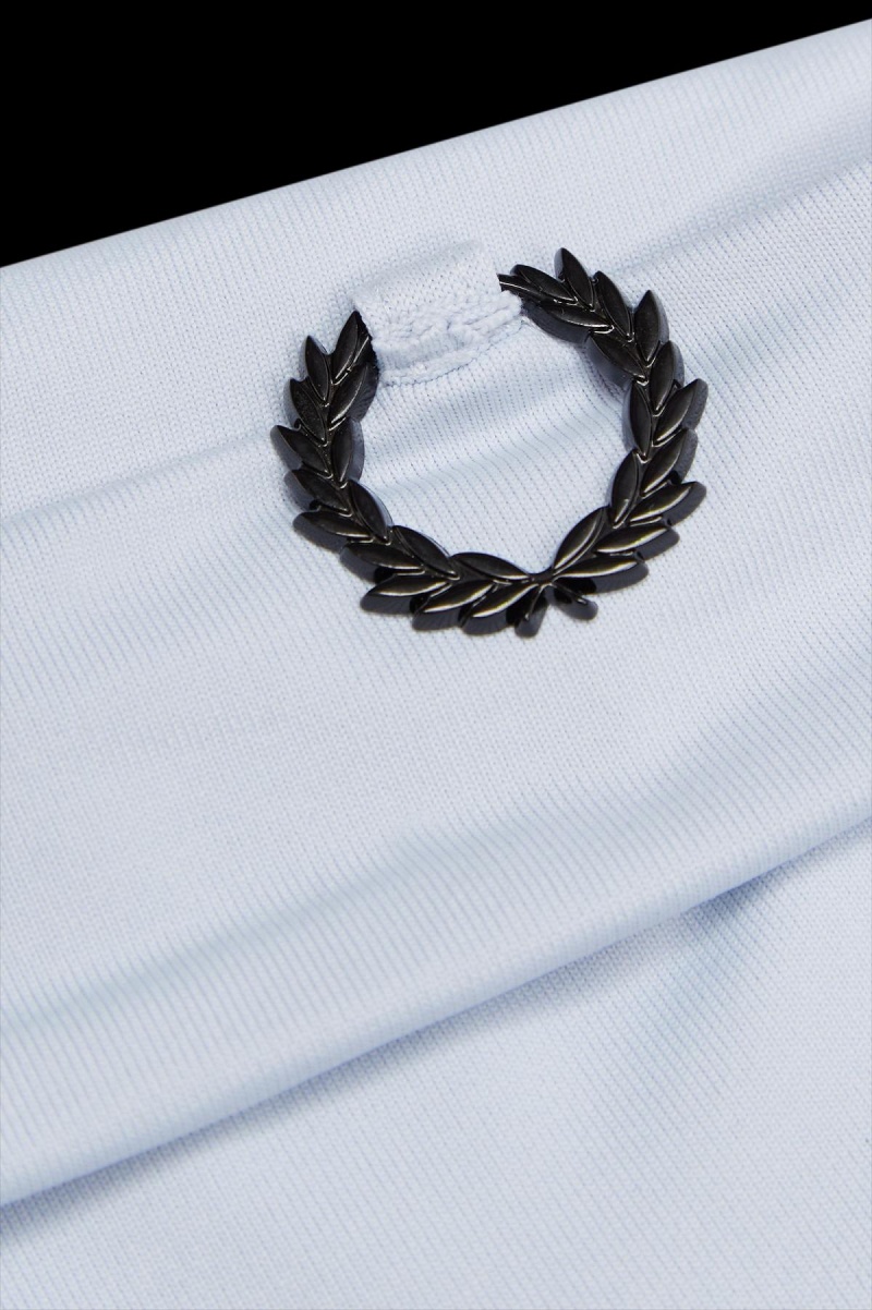 Fred Perry Laurel Wreath Detail Roll Neck T-skjorte Herre Blå | ZNOMJ14035