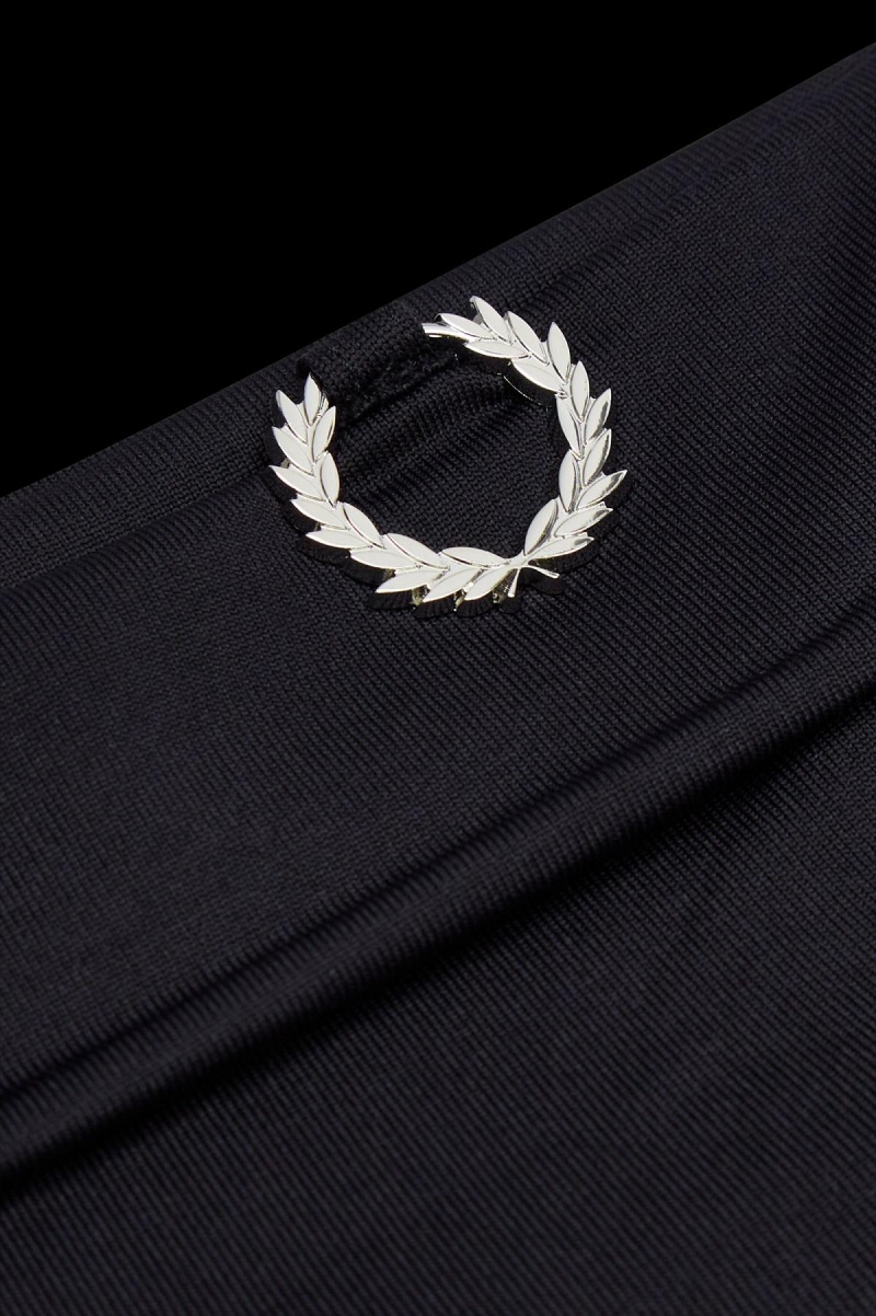 Fred Perry Laurel Wreath Detail Roll Neck T-skjorte Herre Svarte | LNOTR95094