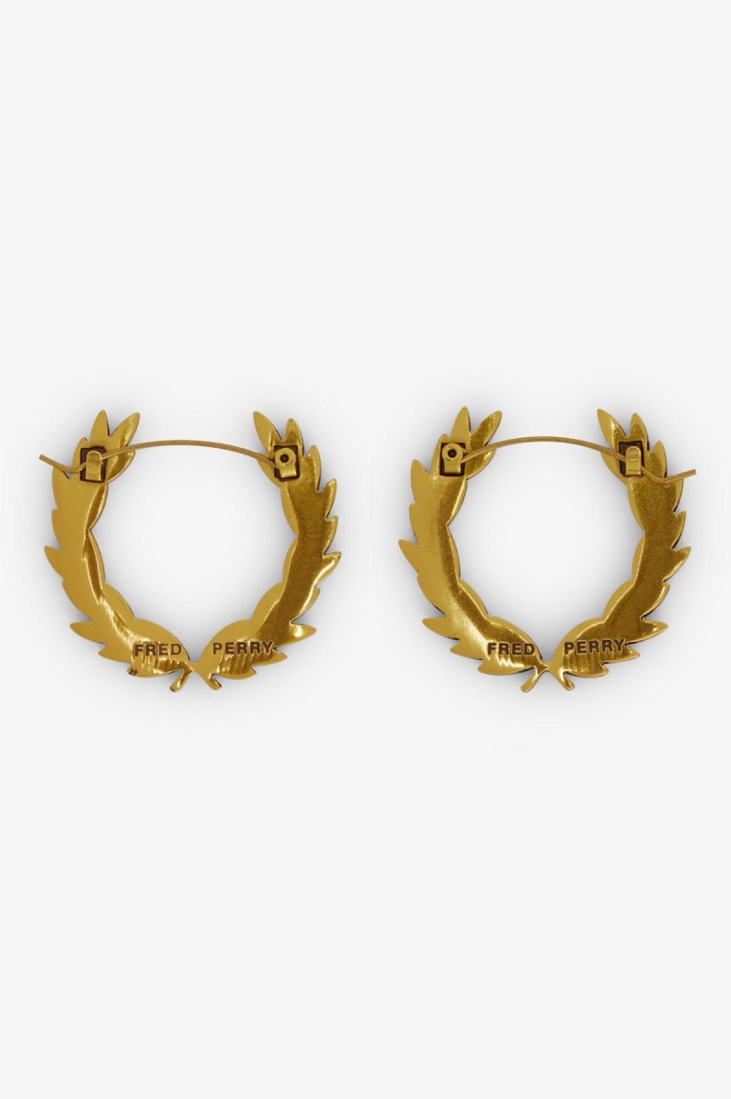 Fred Perry Laurel Wreath Earrings Smykker Accessories Gull | DNOVO68660