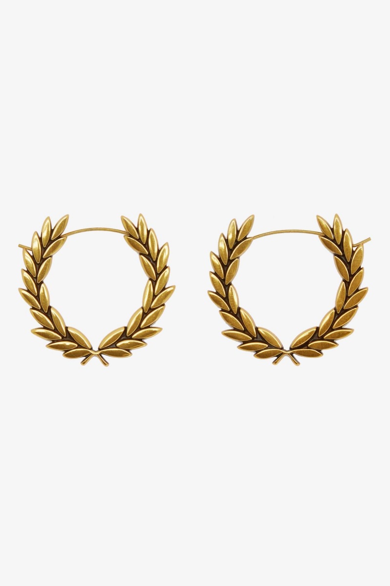 Fred Perry Laurel Wreath Earrings Smykker Accessories Gull | DNOVO68660