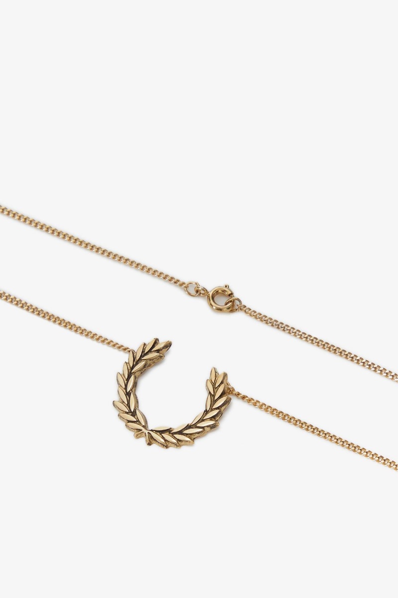 Fred Perry Laurel Wreath Necklace Smykker Accessories Gull | BNOSO63873