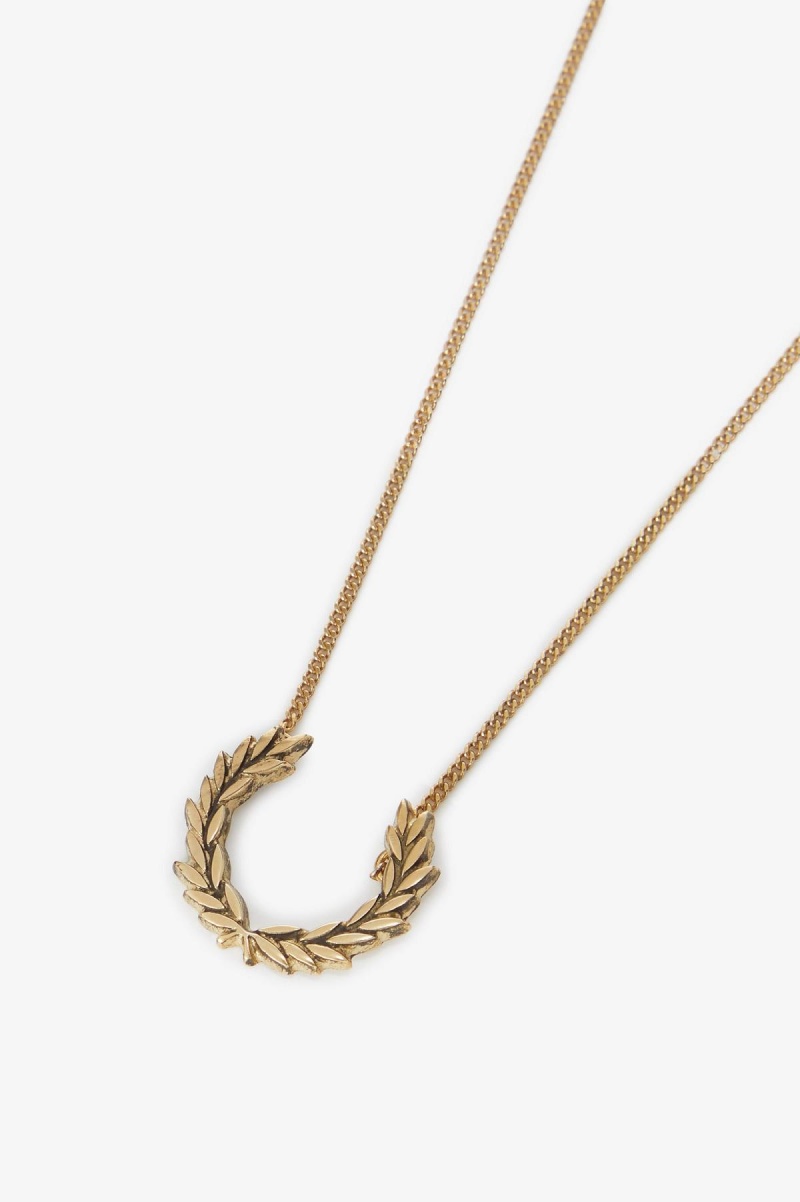 Fred Perry Laurel Wreath Necklace Smykker Accessories Gull | BNOSO63873