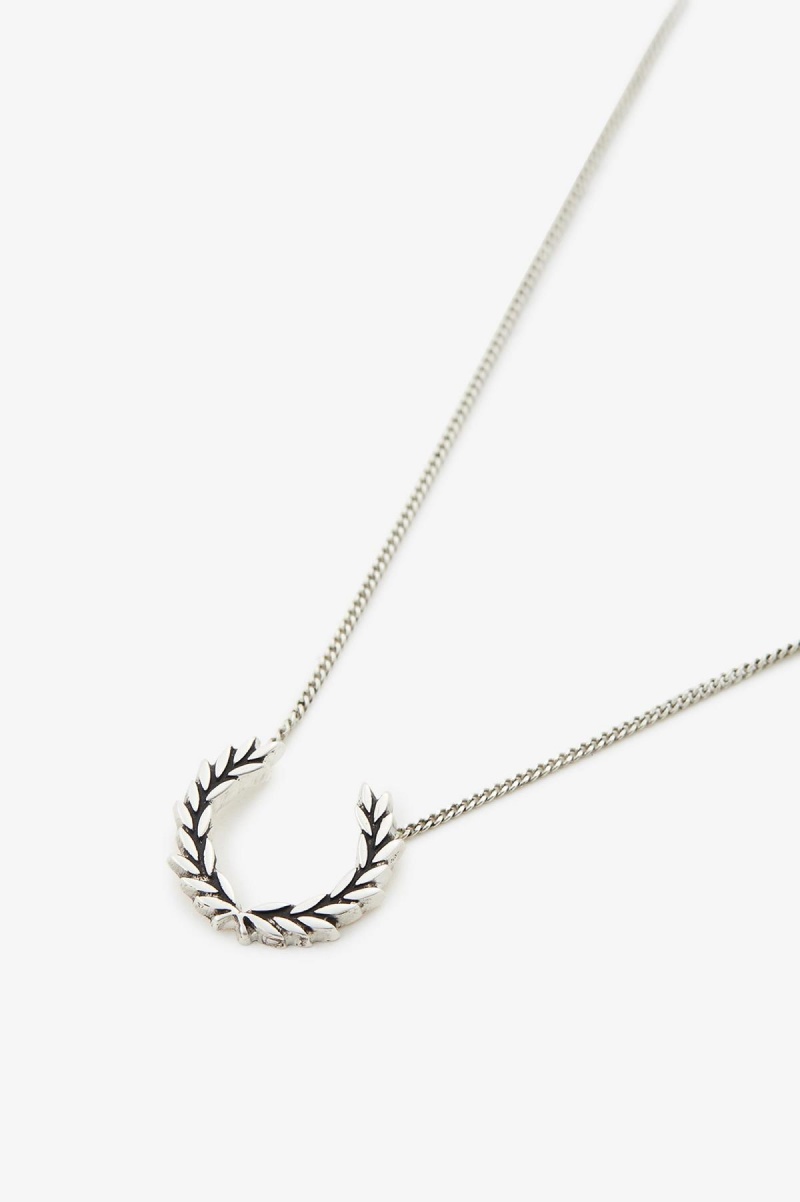 Fred Perry Laurel Wreath Necklace Smykker Accessories Sølv | TNOPQ38594