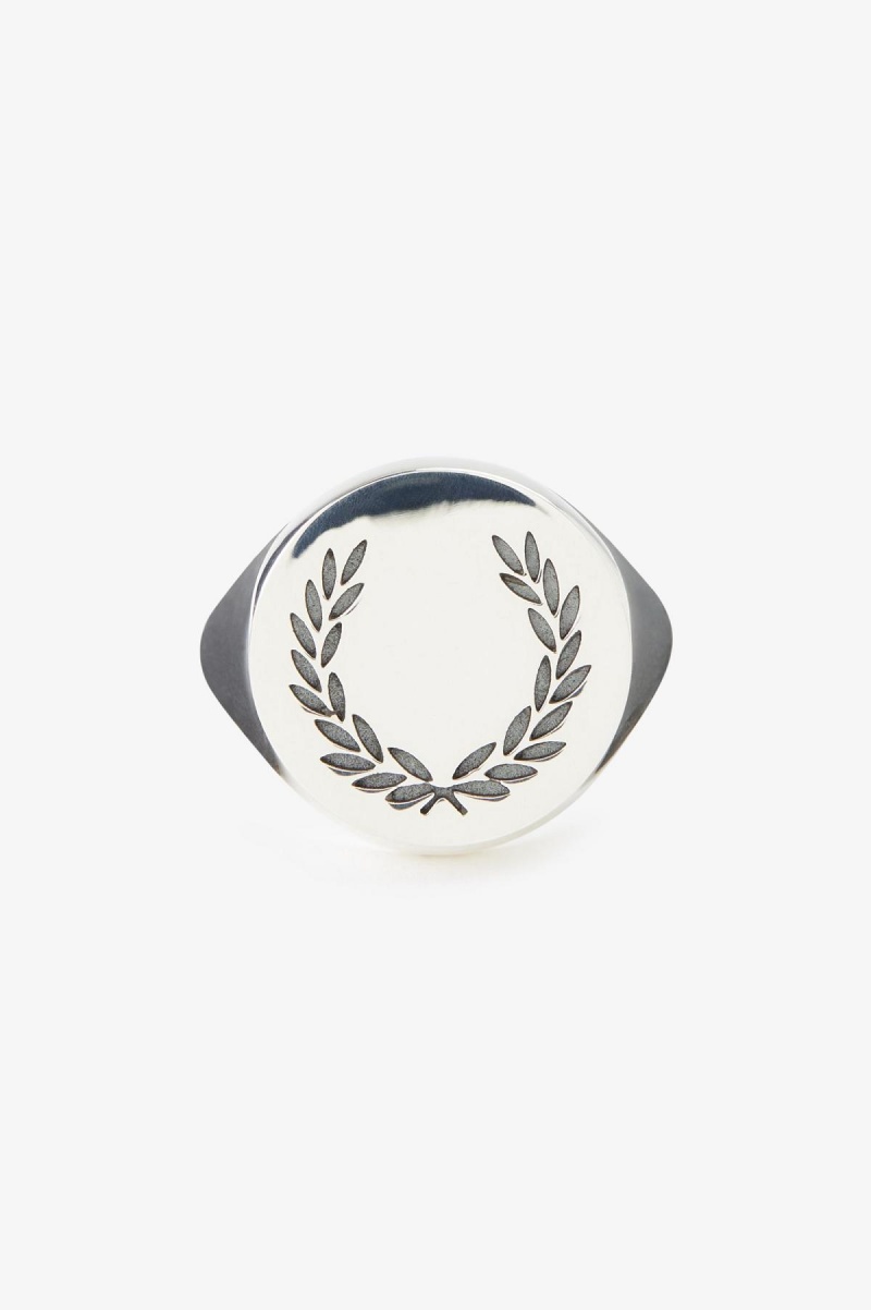 Fred Perry Laurel Wreath Ring Smykker Accessories Sølv | YNOGT33097