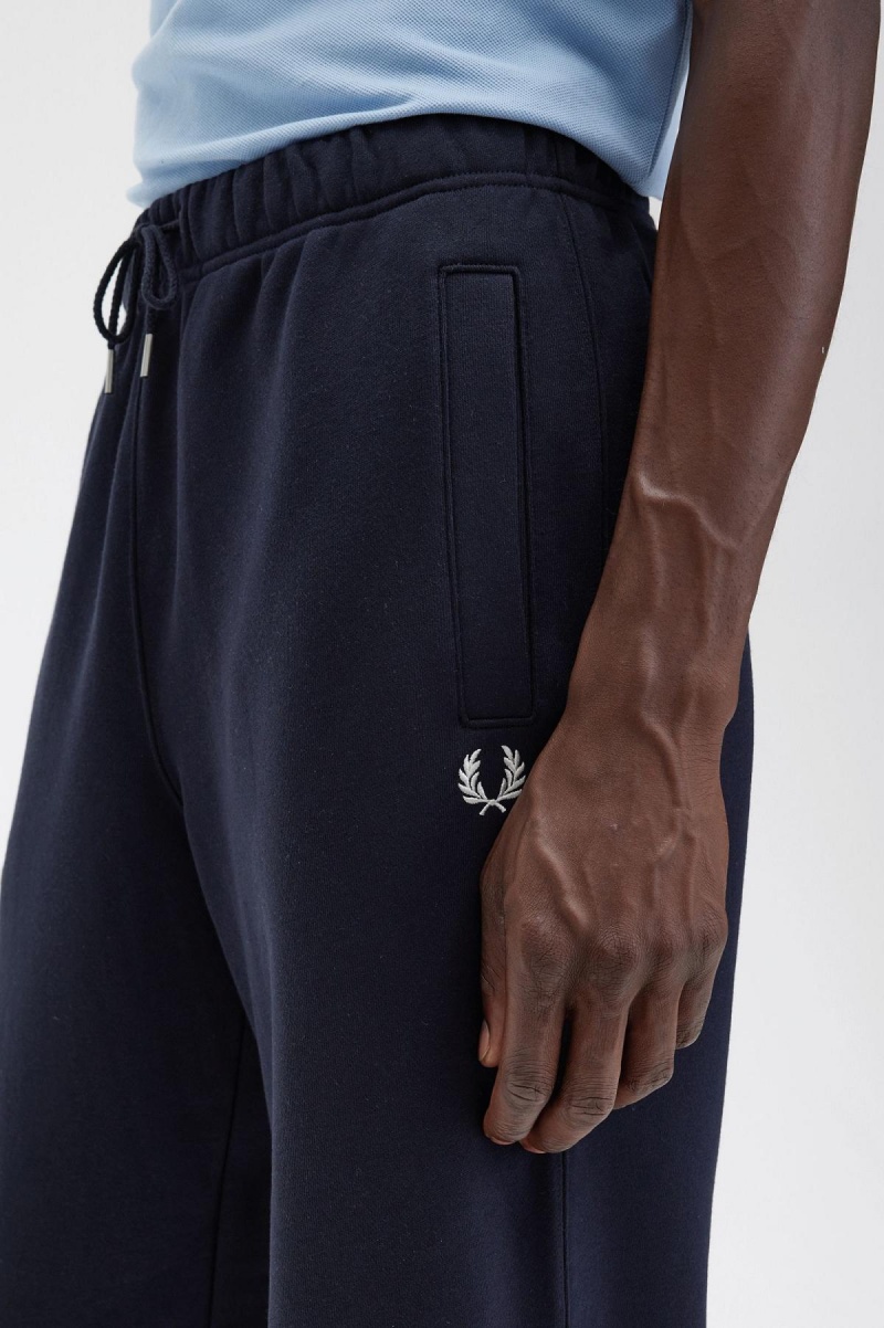 Fred Perry Loopback Sweatpant Bukser Herre Marineblå | MNOHR85785