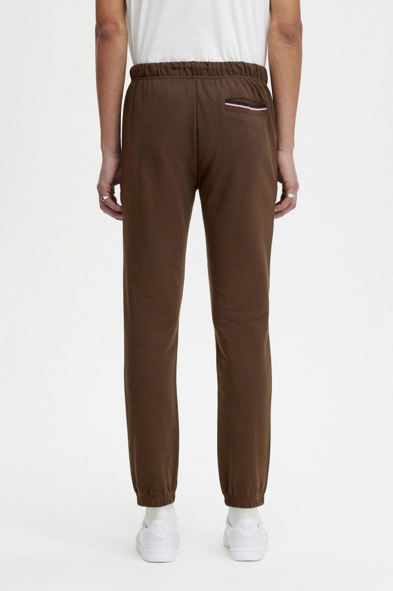 Fred Perry Loopback Sweatpants Bukser Herre Burnt Tobacco | XNOBH98887