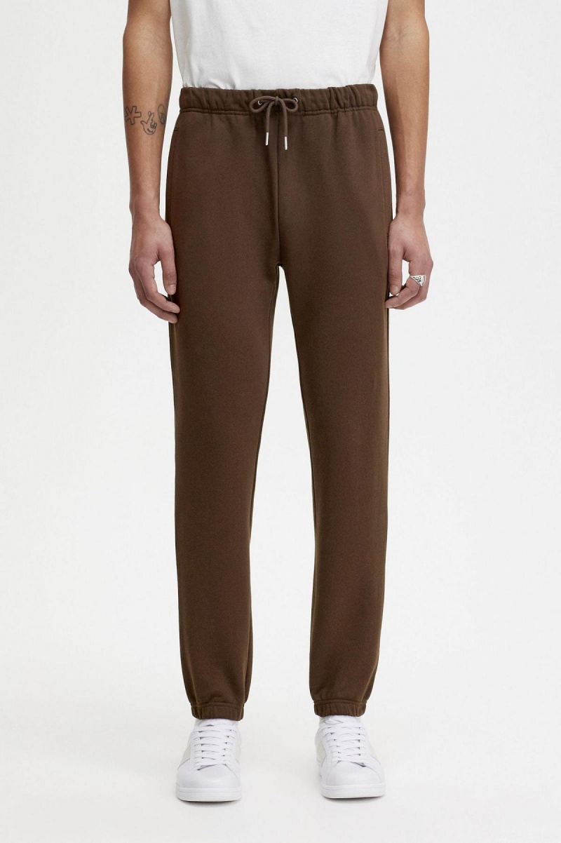 Fred Perry Loopback Sweatpants Bukser Herre Burnt Tobacco | XNOBH98887