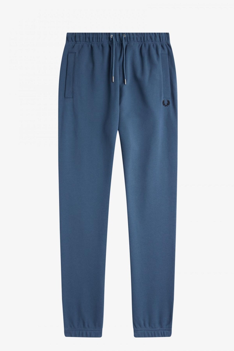 Fred Perry Loopback Sweatpants Bukser Herre Blå | ANODF92080