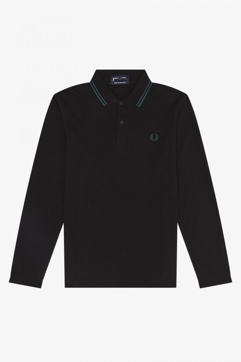 Fred Perry M1212 Fred Perry Shirt Herre Svarte Blå Blå | LNOTR78364