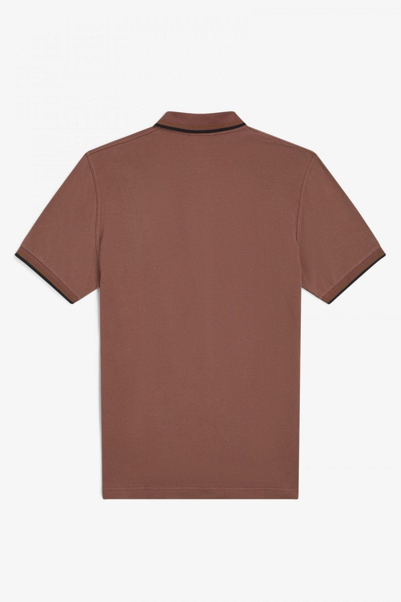 Fred Perry M12 Fred Perry Shirt Herre Brune Mørke Svarte | BNOSD77116