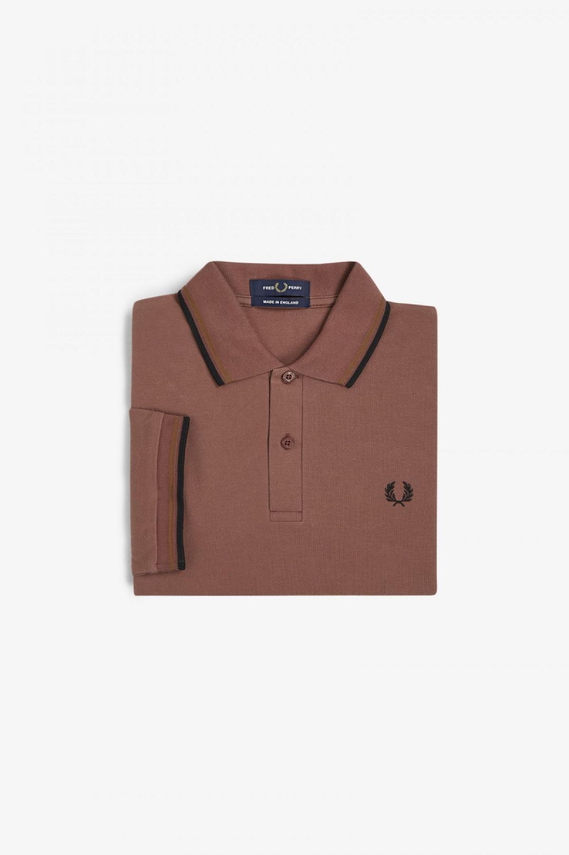 Fred Perry M12 Fred Perry Shirt Herre Brune Mørke Svarte | BNOSD77116