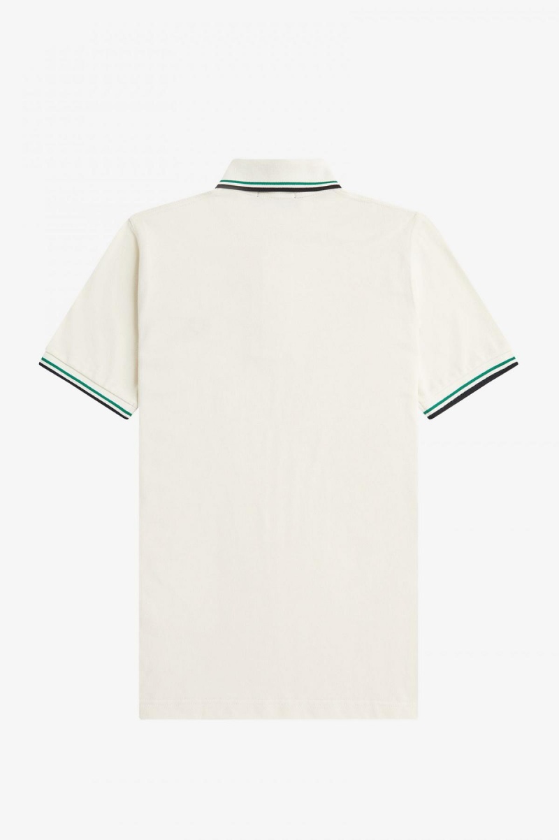 Fred Perry M12 Fred Perry Shirt Herre Lyse Grønn Svarte | NOCIF86183