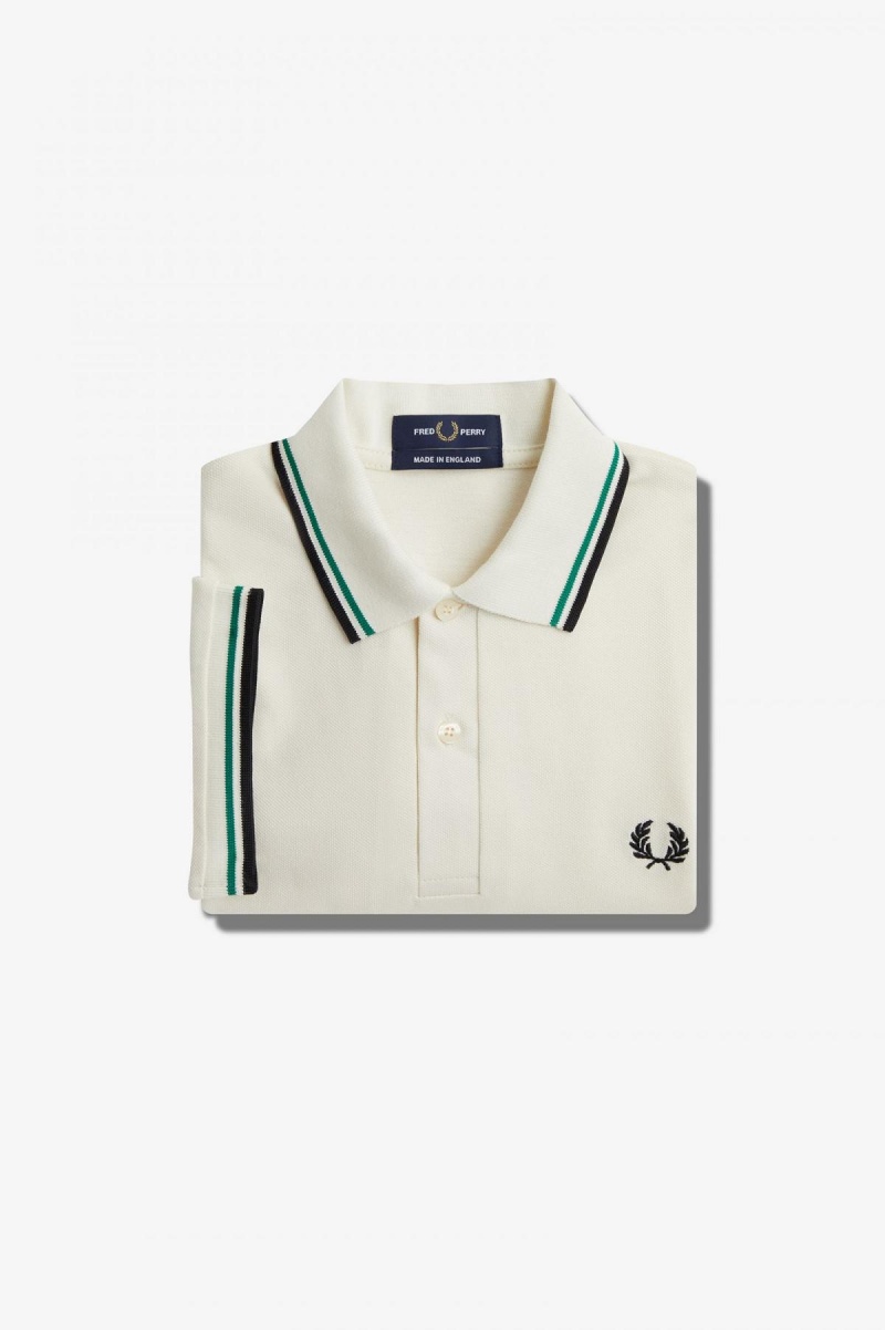 Fred Perry M12 Fred Perry Shirt Herre Lyse Grønn Svarte | NOCIF86183