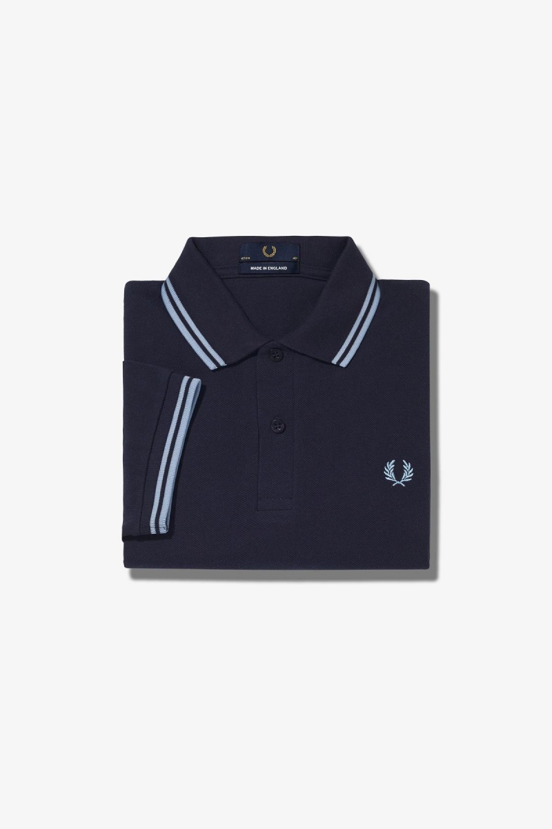 Fred Perry M12 Fred Perry Shirt Herre Marineblå | YNOVQ89999