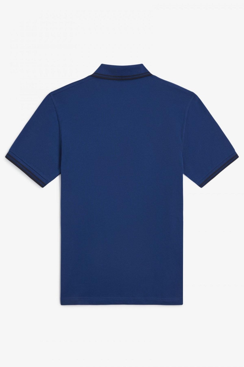 Fred Perry M12 Fred Perry Shirt Herre Marineblå Marineblå | NODFL56587