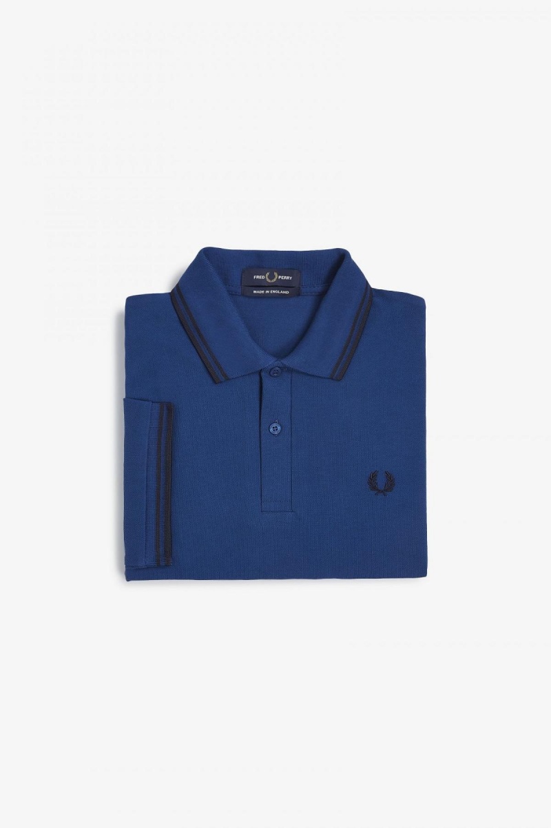 Fred Perry M12 Fred Perry Shirt Herre Marineblå Marineblå | NODFL56587