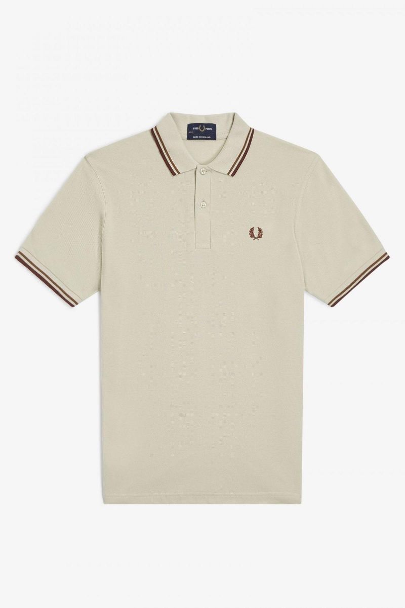 Fred Perry M12 Fred Perry Shirt Herre Mørke Brune | NOCVG53099